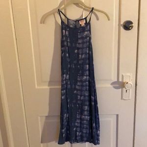 Blue tie-dye dress!